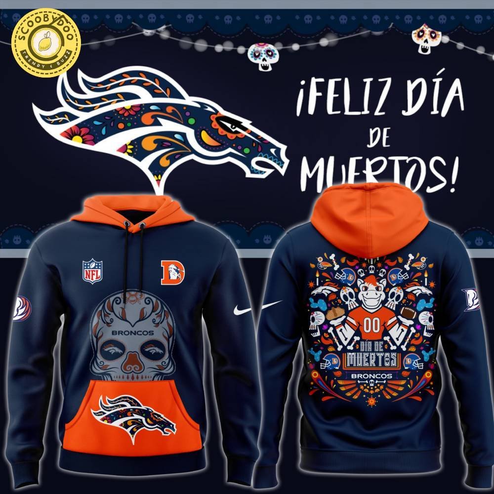Men's Nike Denver Broncos 2024 NFL Dia De Los Muertos Premium Hoodie Men's Nike Denver Broncos 2024 NFL Dia De Los Muertos Premium Hoodie