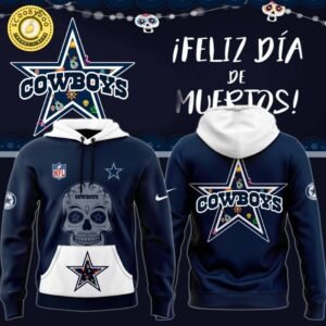 Men’s Nike Navy Dallas Cowboys 2024 NFL Dia De Los Muertos Premium Hoodie