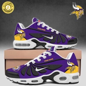 Minnesota Vikings Custom Name New Air Max Purple Shoes 2024