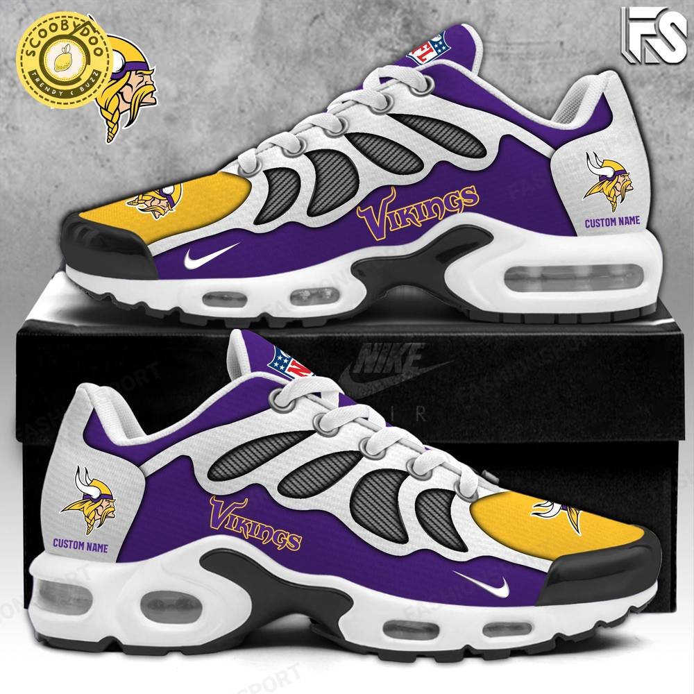 Minnesota Vikings Custom Name New Air Max Shoes 2024 Hot Design Minnesota Vikings Custom Name New Air Max Shoes 2024 Hot Design