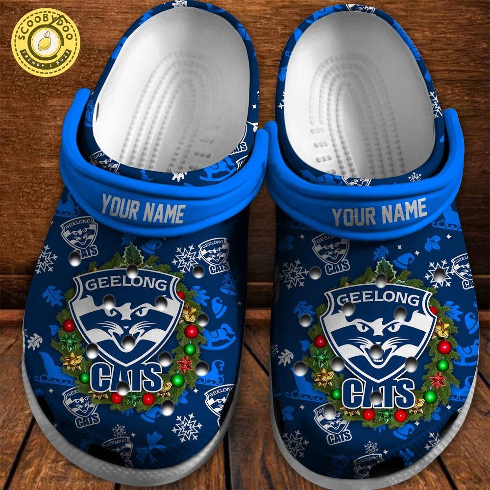 New Custom Geelong Cat Crocs Shoes For Fan Hot Special Edition New Custom Geelong Cat Crocs Shoes For Fan Hot Special Edition