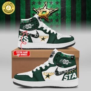 New Edition Air Jordan 1 Shoes for Dallas Stars Fans – Custom NHL Footwear