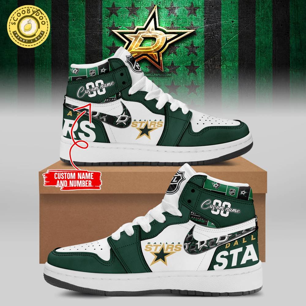 New Edition Air Jordan 1 Shoes for Dallas Stars Fans – Custom NHL Footwear New Edition Air Jordan 1 Shoes for Dallas Stars Fans – Custom NHL Footwear