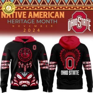 Ohio State Football 2024 Native American Heritage Month Premium Hoodie – Limited Edition