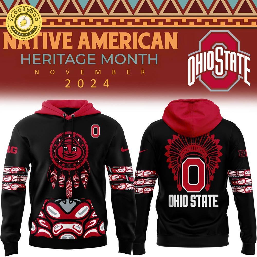 Ohio State Football 2024 Native American Heritage Month Premium Hoodie – Limited Edition Ohio State Football 2024 Native American Heritage Month Premium Hoodie – Limited Edition