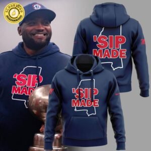 Ole Miss Football ”SIP MADE” Hoodie – Southern Spirit Gear