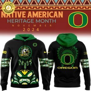 Oregon Ducks 2024 Native American Heritage Month Premium Hoodie – Limited Edition