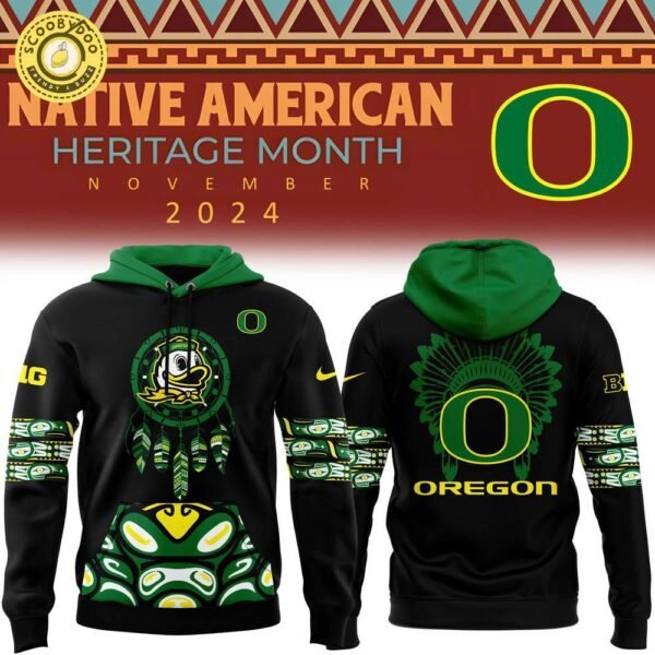 Oregon Ducks 2024 Native American Heritage Month Premium Hoodie – Limited Edition