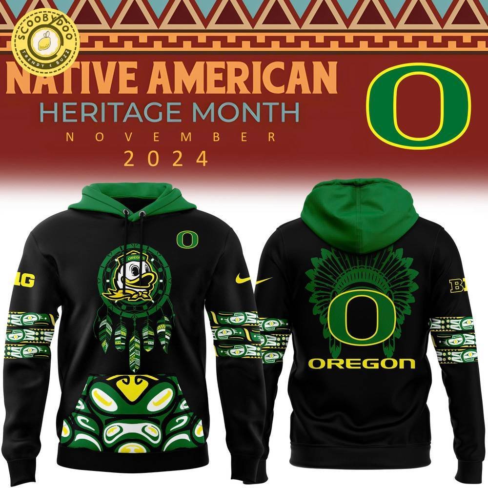 Oregon Ducks 2024 Native American Heritage Month Premium Hoodie – Limited Edition Oregon Ducks 2024 Native American Heritage Month Premium Hoodie – Limited Edition