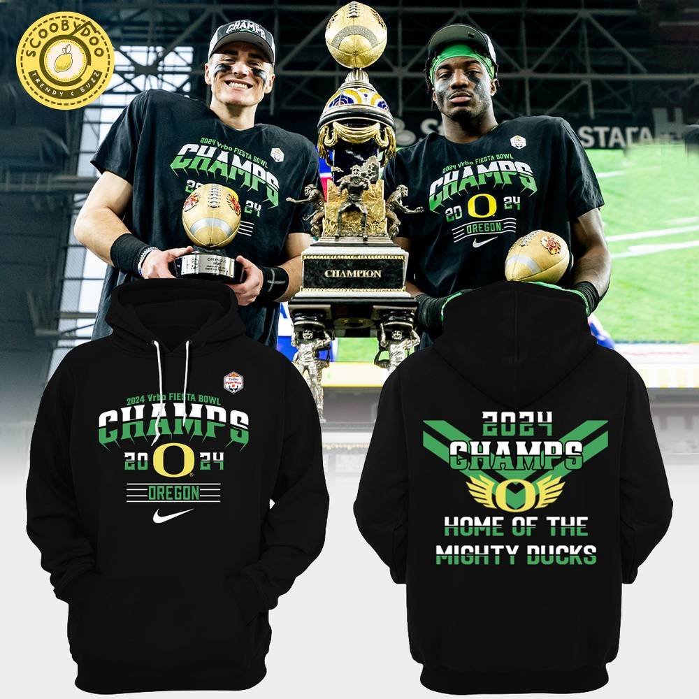 Oregon Football Hoodie CHAMPIONS Ducks 2024 Champs - Team Spirit Wear Oregon Football Hoodie CHAMPIONS Ducks 2024 Champs - Team Spirit Wear
