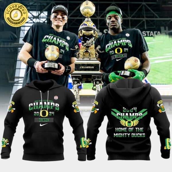 Oregon Football Hoodie CHAMPIONS Ducks 2024 – College Sports Merchandise