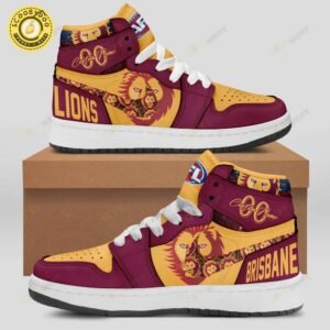 Personalized Afl Brisbane Lions Air Jordan 1