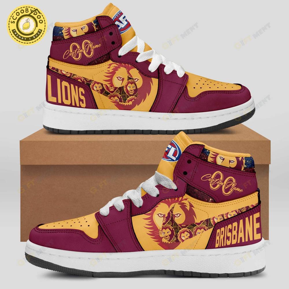 Personalized Afl Brisbane Lions Air Jordan 1 Personalized Afl Brisbane Lions Air Jordan 1