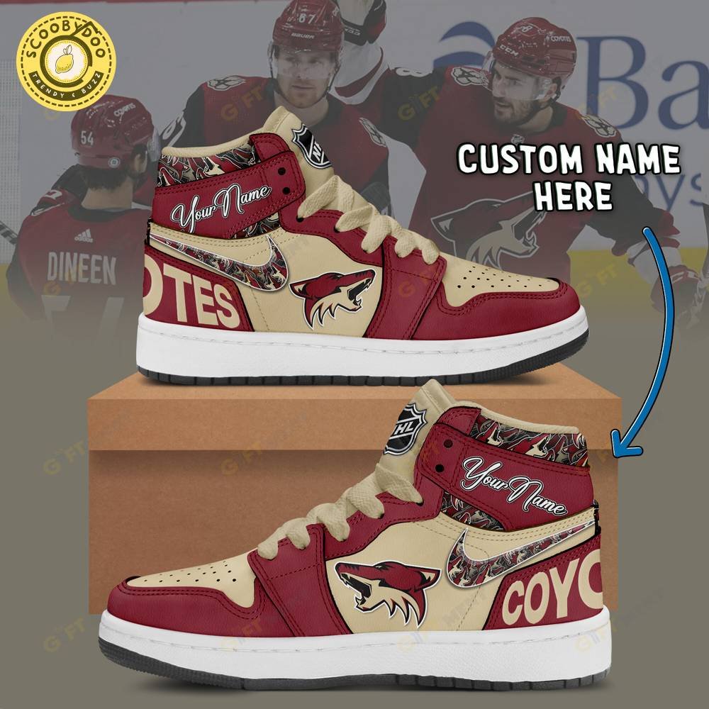 Personalized Arizona Coyotes Air Jordan 1 Personalized Arizona Coyotes Air Jordan 1