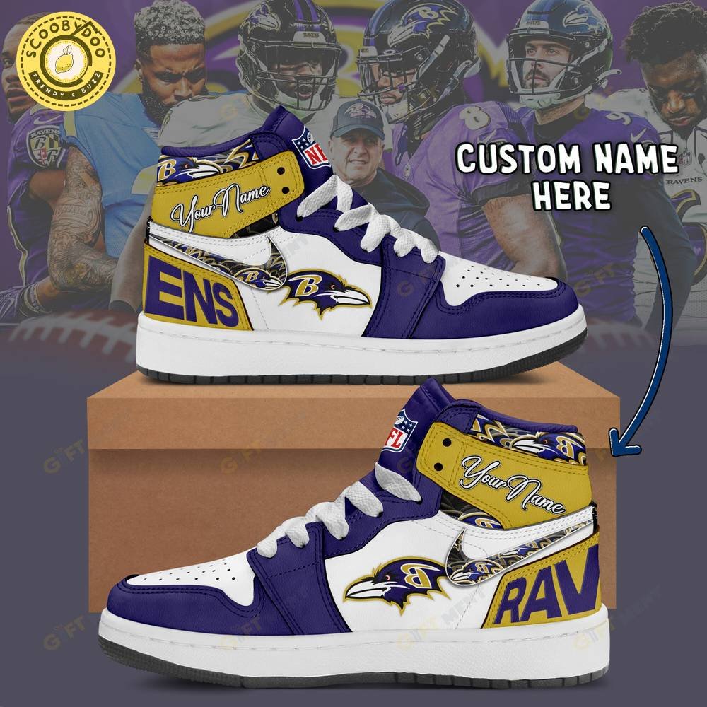 Personalized Baltimore Ravens – Air Jordan 1 Personalized Baltimore Ravens – Air Jordan 1