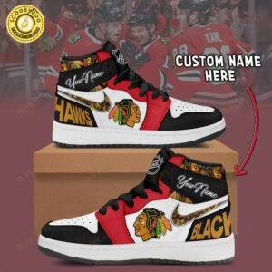 Personalized Chicago Blackhawks Air Jordan 1