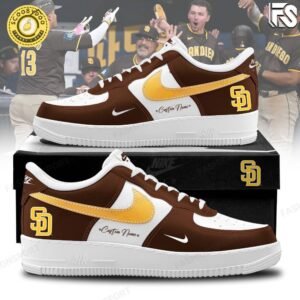 Personalized Clemson Tigers Baseball Air Force Sneakers