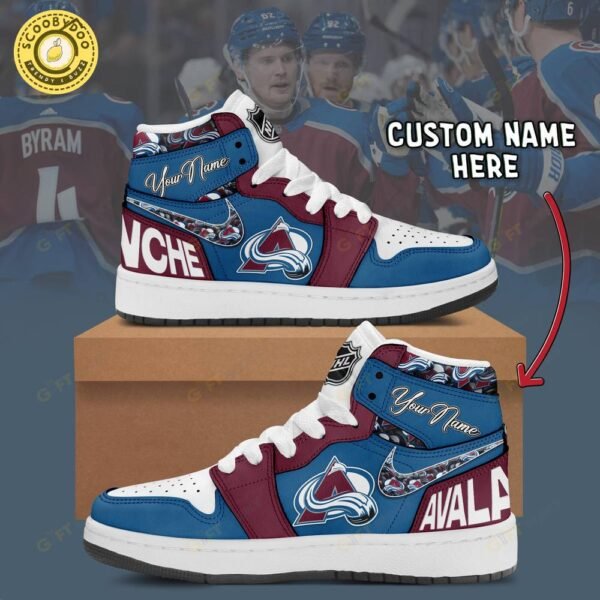 Personalized Colorado Avalanche Air Jordan 1