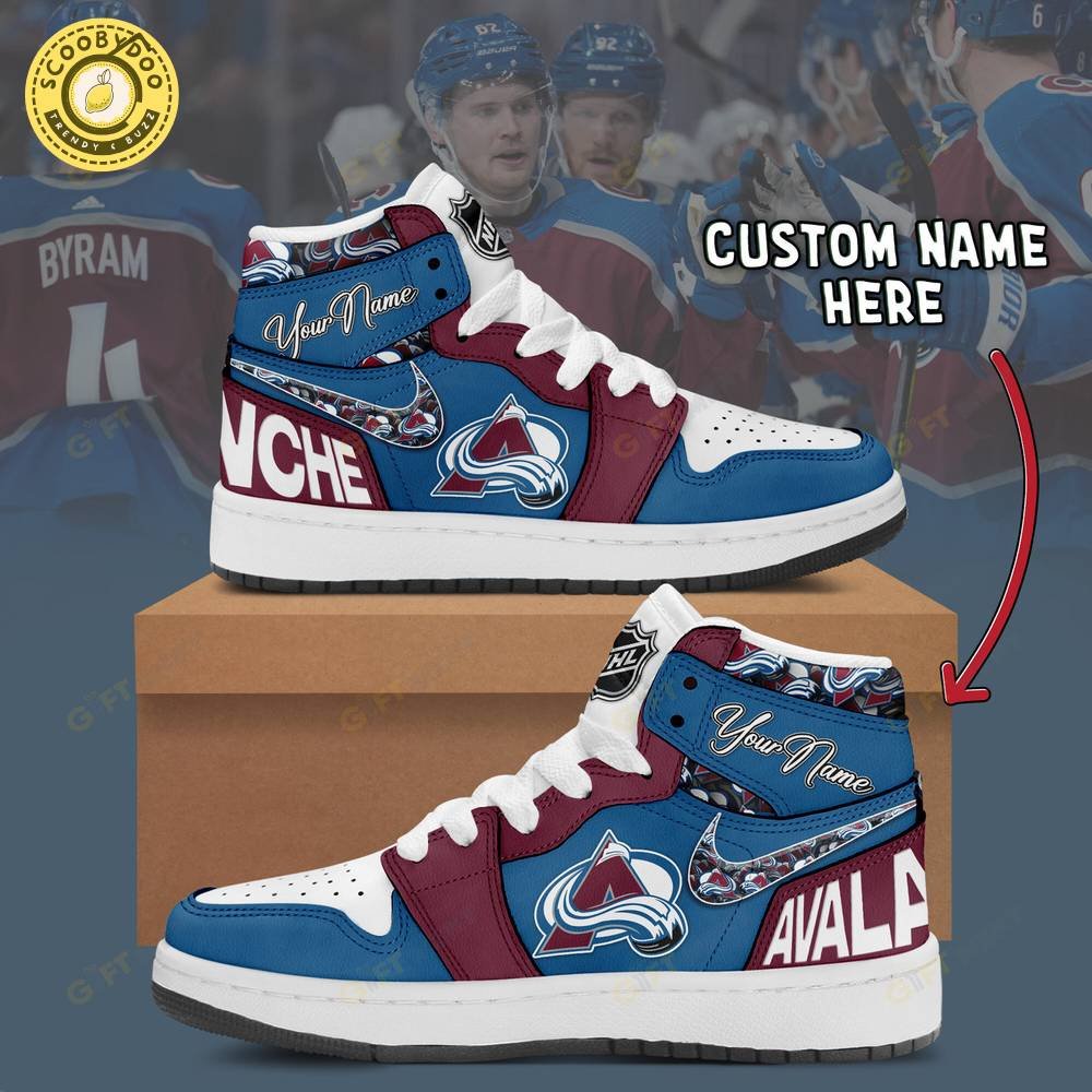 Personalized Colorado Avalanche Air Jordan 1 Personalized Colorado Avalanche Air Jordan 1