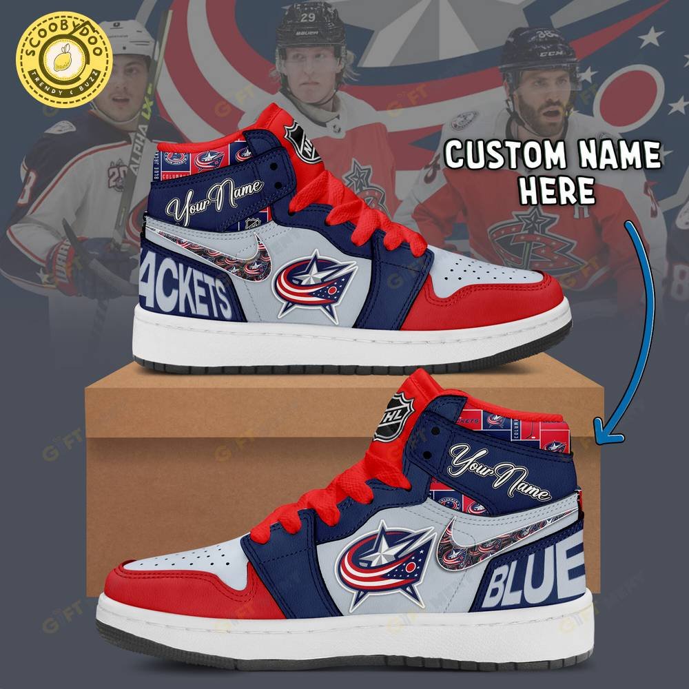 Personalized Columbus Blue Jackets Air Jordan 1 Personalized Columbus Blue Jackets Air Jordan 1
