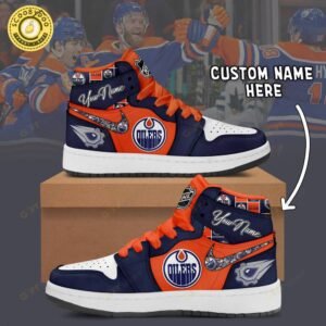 Personalized Edmonton Oilers Air Jordan 1