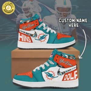 Personalized Miami Dolphins– Air Jordan 1
