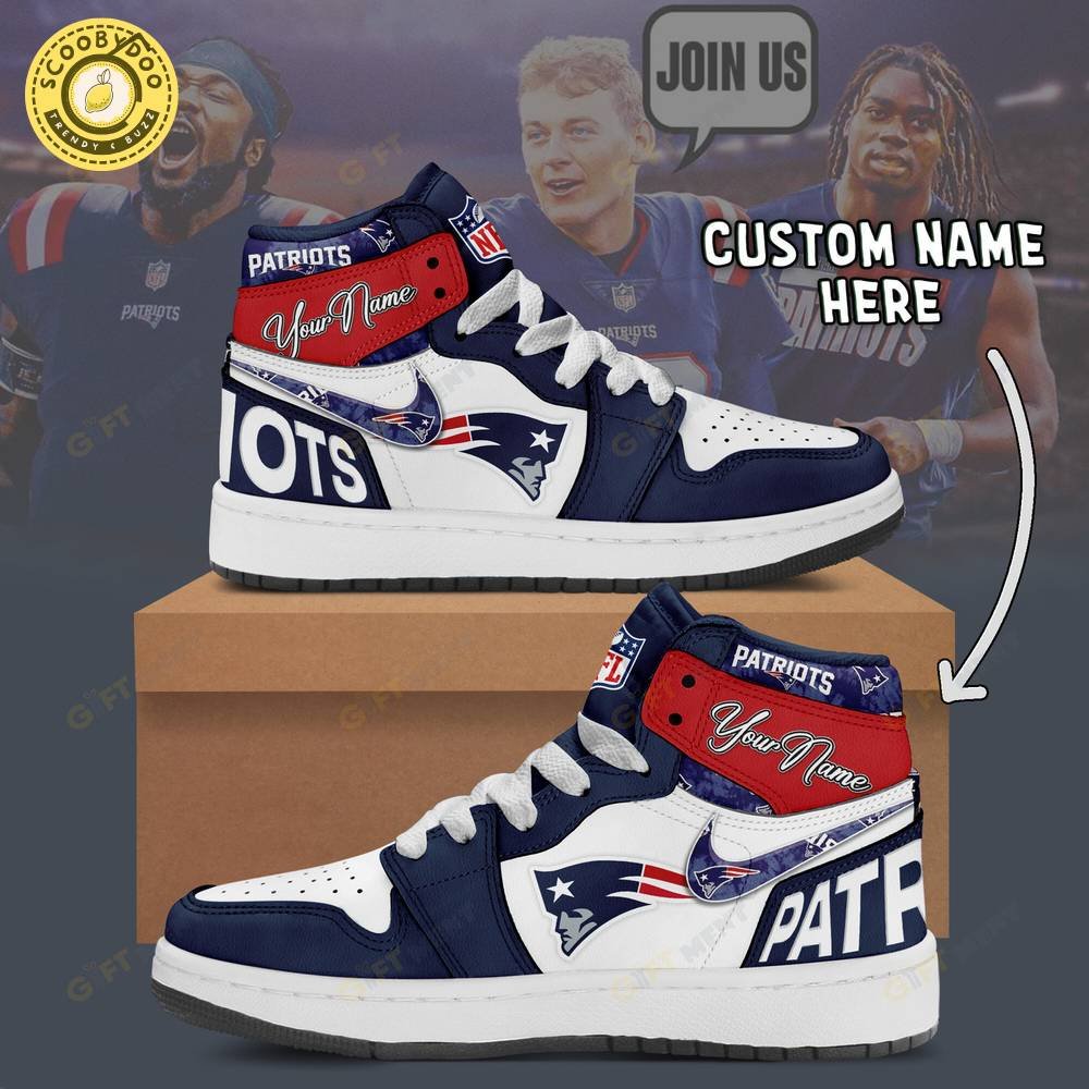 Personalized New England Patriots– Air Jordan 1 Personalized New England Patriots– Air Jordan 1