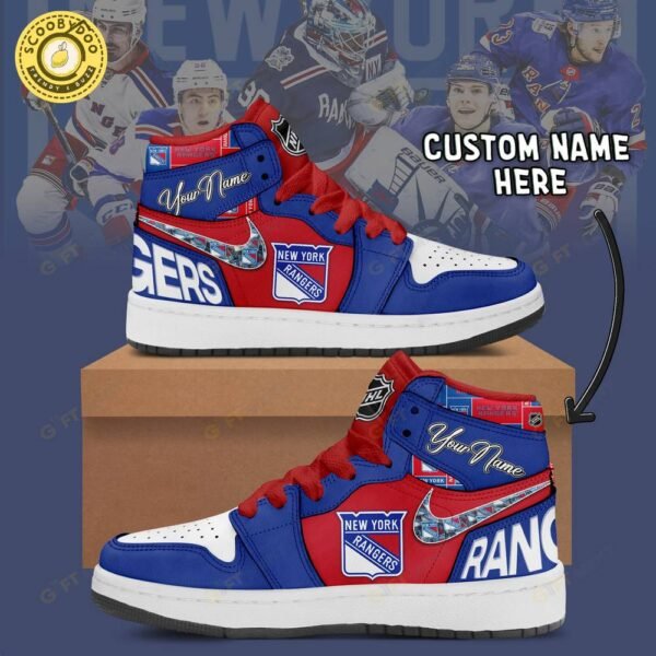 Personalized New York Rangers Air Jordan 1