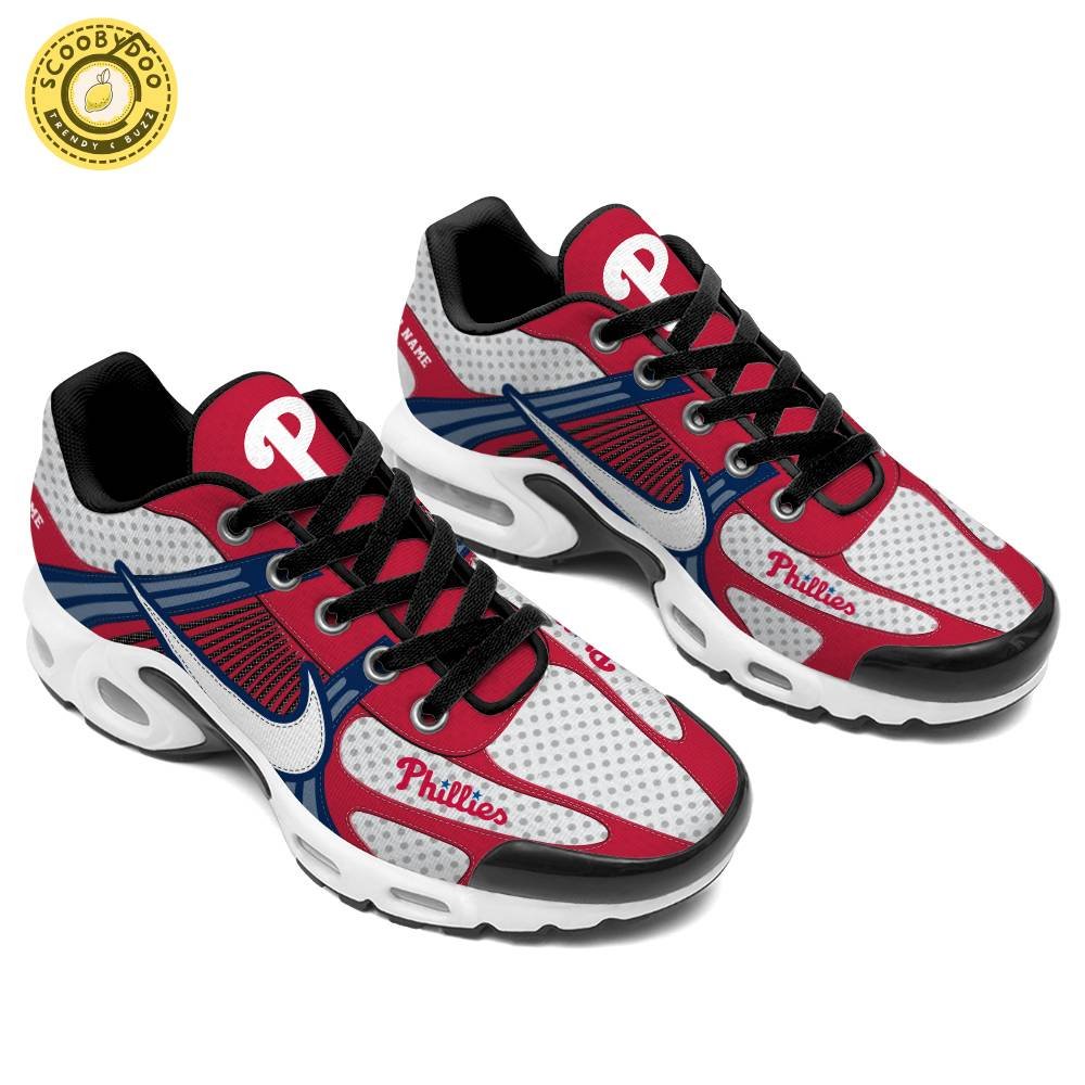 Personalized Philadelphia Phillies Air Max Limited Edition Sneaker Shoes Personalized Philadelphia Phillies Air Max Limited Edition Sneaker Shoes