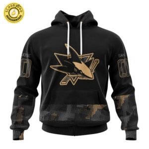 San Jose Sharks NHL Personalized Military Appreciation Design Hoodie – Custom Gear
