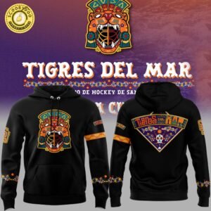 San Jose Sharks x Tigres Del Mar 2024 Pullover Black and Hot Design Hoodie – Stylish Hockey Gear