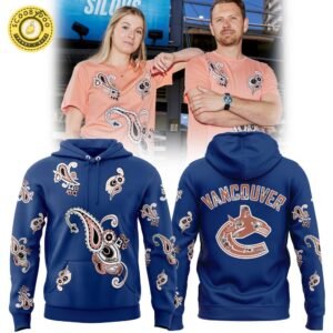 Special Vancouver Canucks Hockey Team Paisley Black Hoodie – Comfortable & Trendy