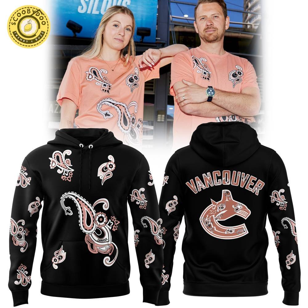 Special Vancouver Canucks Hockey Team Paisley Black Hoodie On Sale - Great Deals for Fans Special Vancouver Canucks Hockey Team Paisley Black Hoodie On Sale - Great Deals for Fans