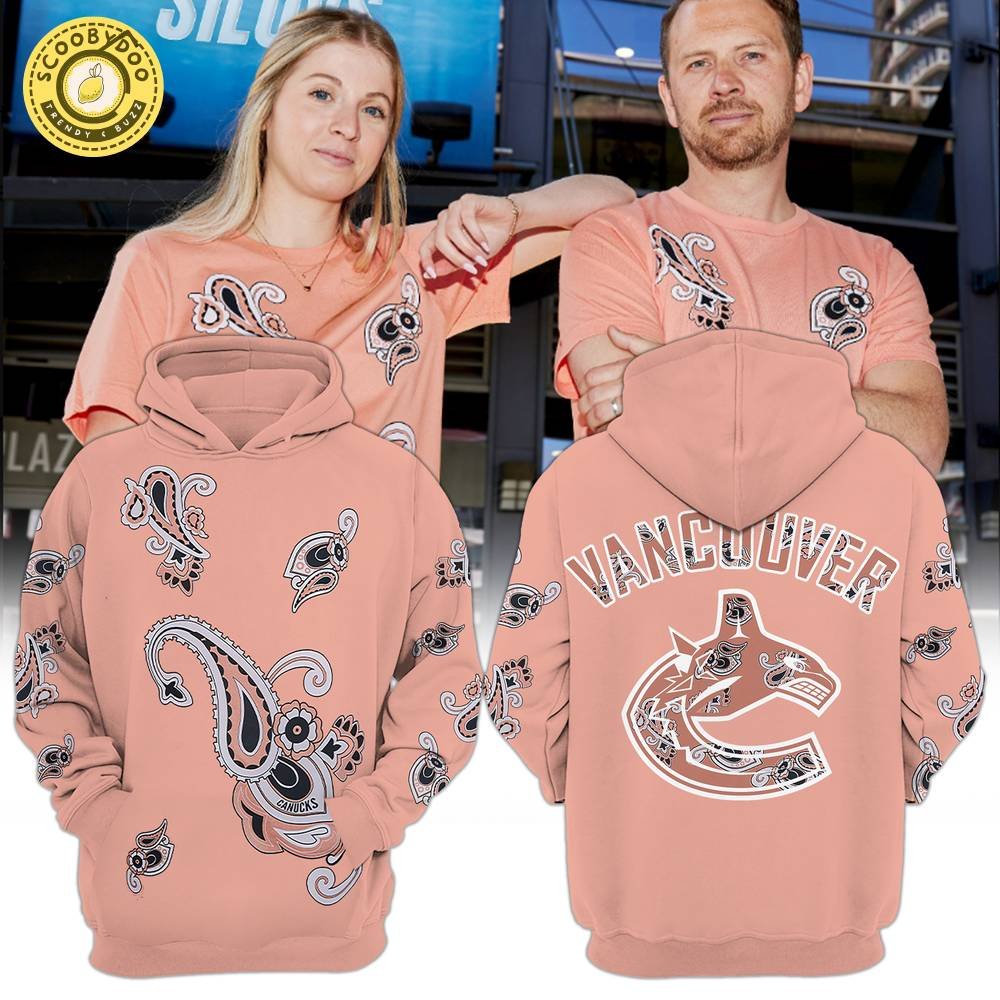 Special Vancouver Canucks Hockey Team Paisley Hoodie - Stylish Team Apparel Special Vancouver Canucks Hockey Team Paisley Hoodie - Stylish Team Apparel