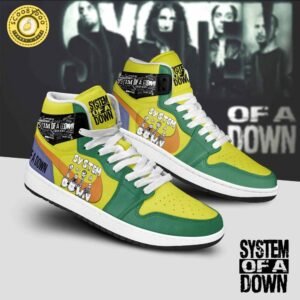 System Of A Down Premium Air Jordan 1 Sneaker Boots