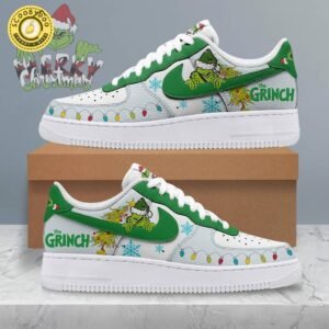 The Grinch Personalized Sneakers Shoes – Unique Holiday Gifts for Fans