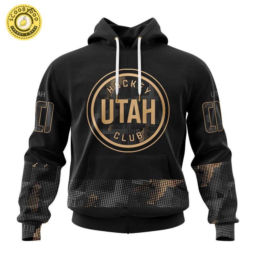 Utah Hockey Club NHL Personalized Military Appreciation Design Hoodie – Custom Gear Utah Hockey Club NHL Personalized Military Appreciation Design Hoodie – Custom Gear