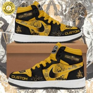 Vegas Golden Knight Nhl X Nike Aj1 Edition Shoes