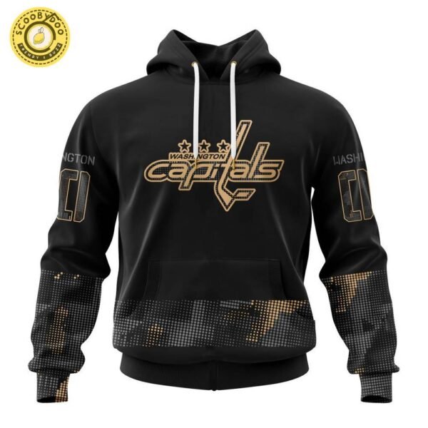 Washington Capitals NHL Personalized Military Appreciation Design Hoodie – Custom Gear