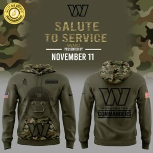 Washington Commanders 2024 Limited Edition Salute to Service Hoodie – Military Appreciation