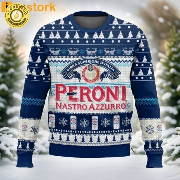 Introducing The ‘Peroni Nastro Azzurro Ugly Christmas Sweater’