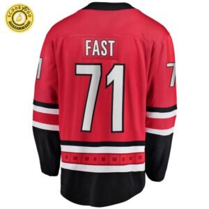 Jesper Fast Hurricanes NHL Fanatics Breakaway Home Jersey