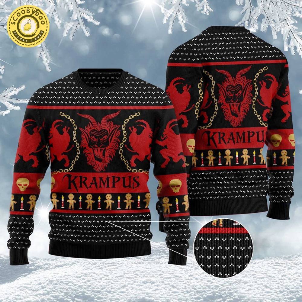 Krampus Ugly Christmas Sweater, Funny Ugly Christmas Sweater, Sweater Xmas Krampus Ugly Christmas Sweater, Funny Ugly Christmas Sweater, Sweater Xmas
