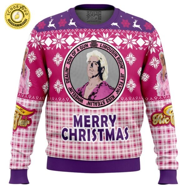 Legendary Ric Flair Wwe Ugly Christmas Sweater