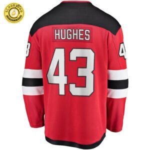 Luke Hughes New Jersey Devils NHL Fanatics Breakaway Home Jersey