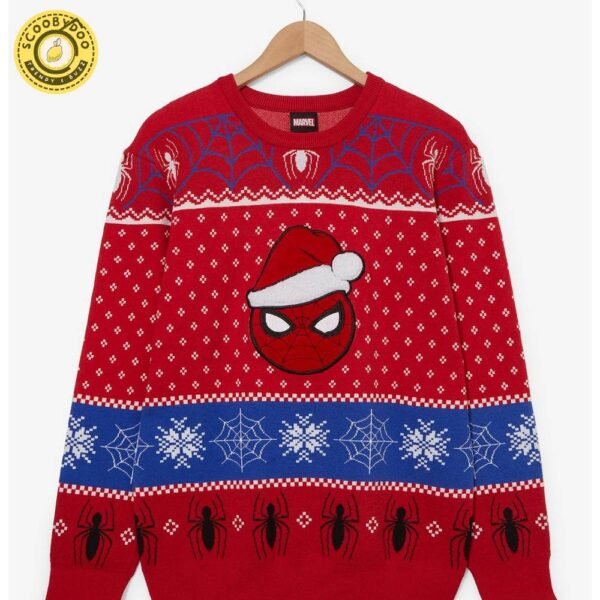 Marvel Spider-Man Santa Hat Holiday Sweater