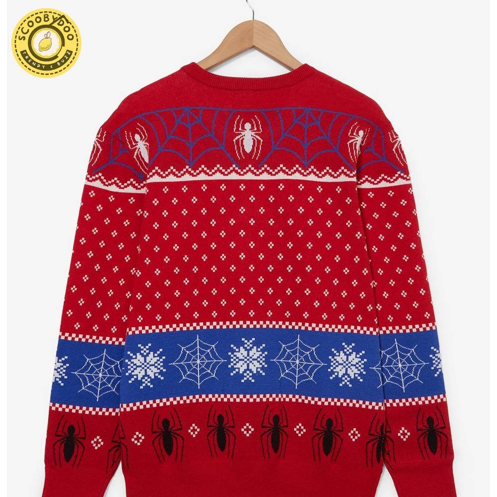 Marvel Spider-Man Santa Hat Holiday Sweater Marvel Spider-Man Santa Hat Holiday Sweater