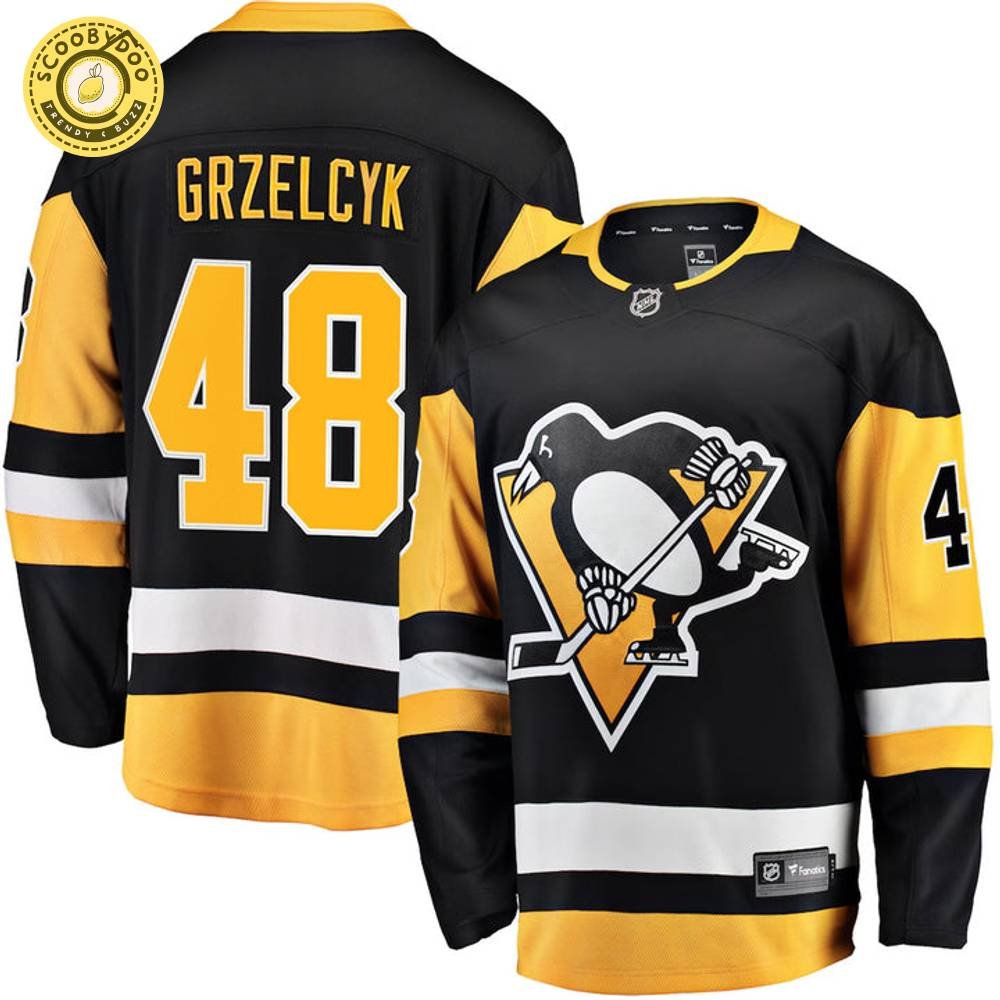 Matt Grzelcyk Pittsburgh Penguins Nhl Fanatics Breakaway Home Jersey Matt Grzelcyk Pittsburgh Penguins Nhl Fanatics Breakaway Home Jersey