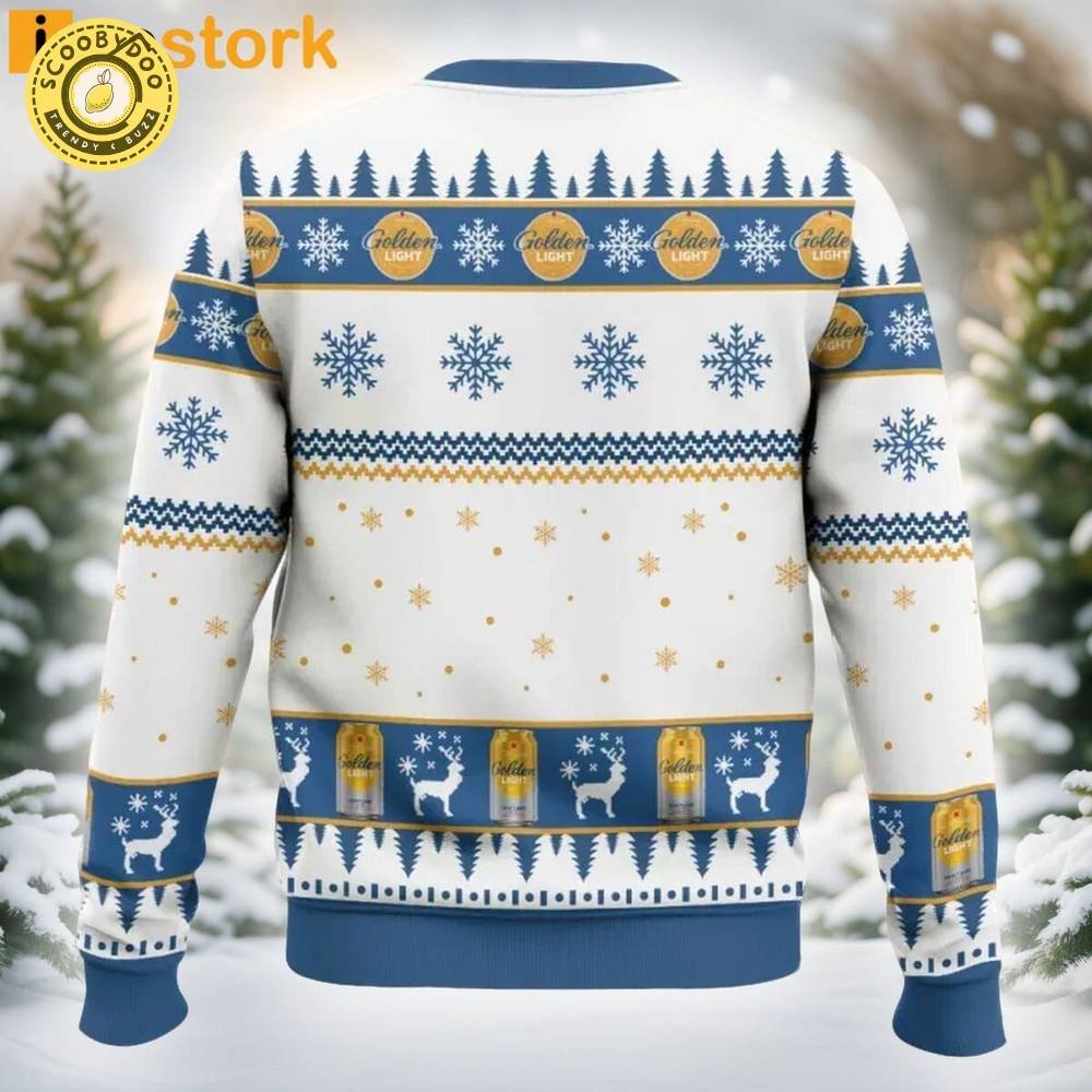 Michelob Golden Light Ugly Christmas Sweater Michelob Golden Light Ugly Christmas Sweater