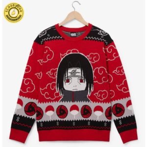 Naruto Shippuden Itachi Akatsuki Cloud Holiday Sweater
